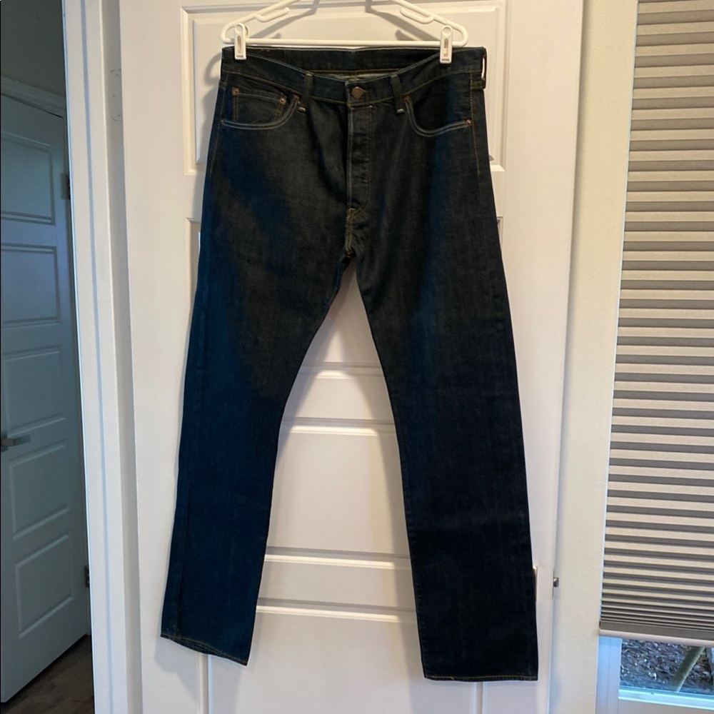 Levi Strauss 501 blue jeans 
Size 34 waist 32 length. Men’s